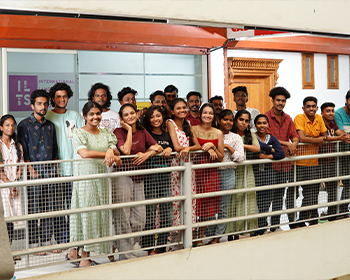 German language institute in Kerala: A group of students and teachers at a German language institute in Kerala, showcasing their expertise.